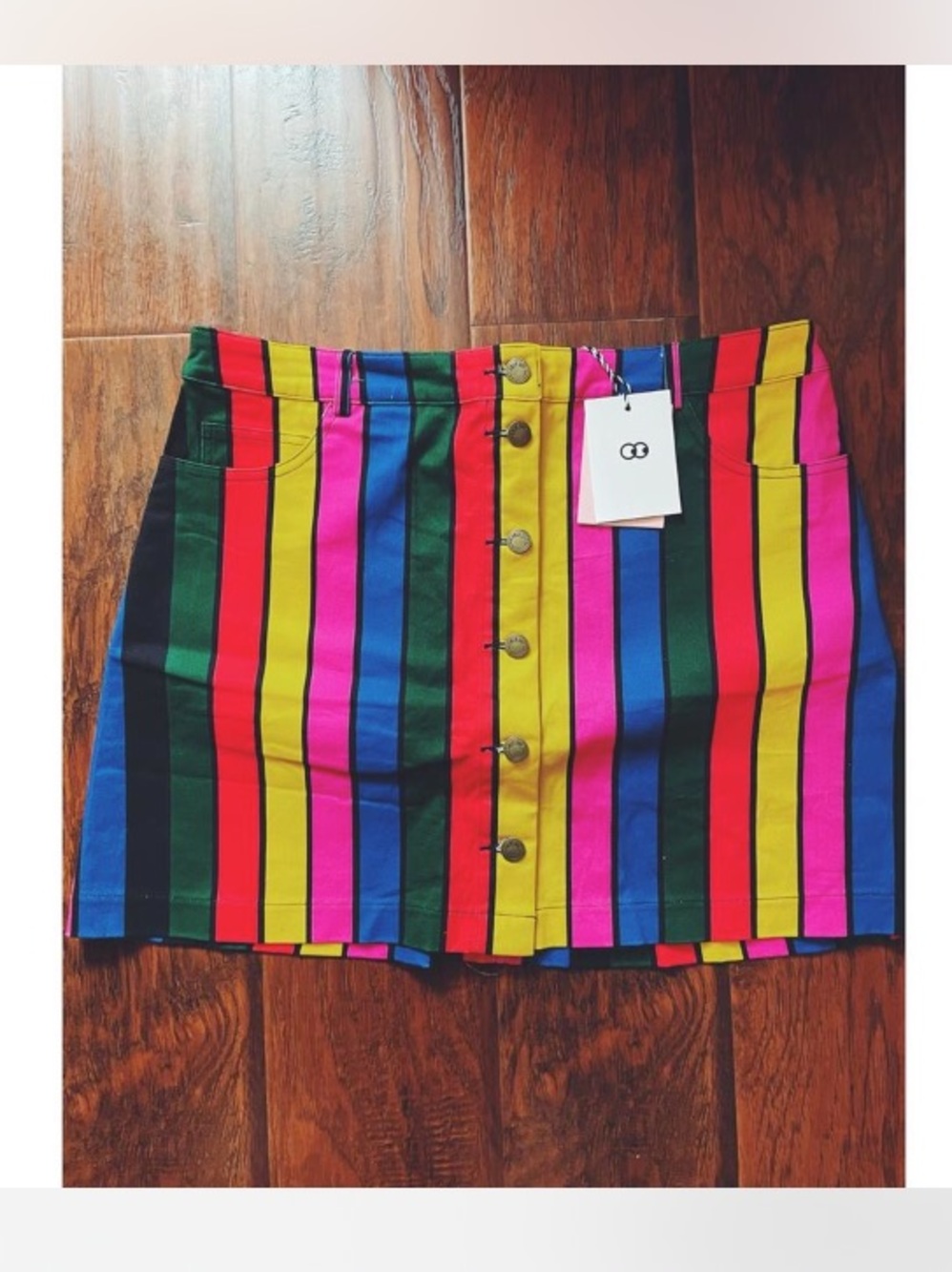 💝💚💛NWT!!! Lazy Oaf Striped Skirt💛💚💝